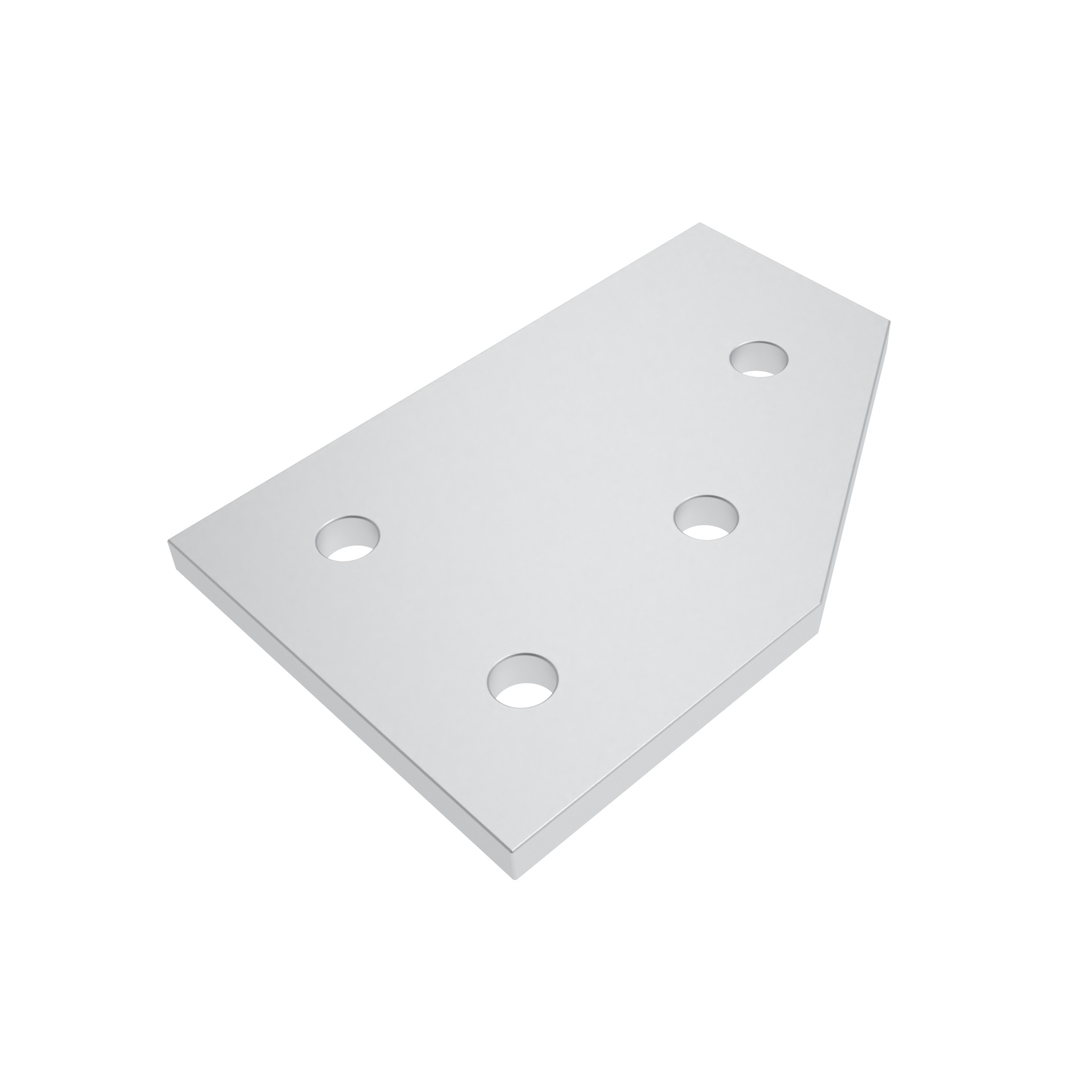 ECO Connection Plate AL 60° 4 Hole, 1 Slot Version