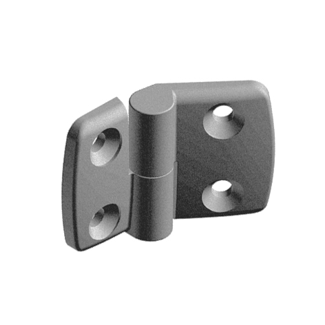 Plastic Combi Hinge 25, Detachable, Gray