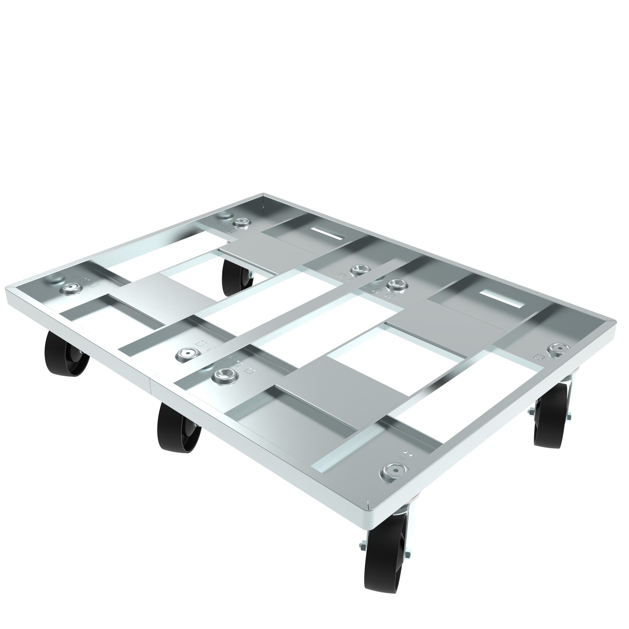 Chariot bac 800 x 600, avec 5 roulettes pivotantes 0207D08006001 – image du produit