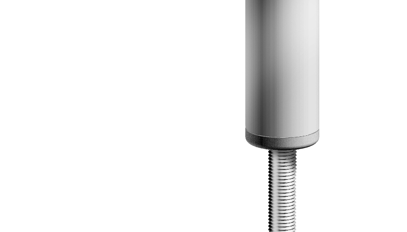 Embout avec insert taraudé pour tube rond 42,4