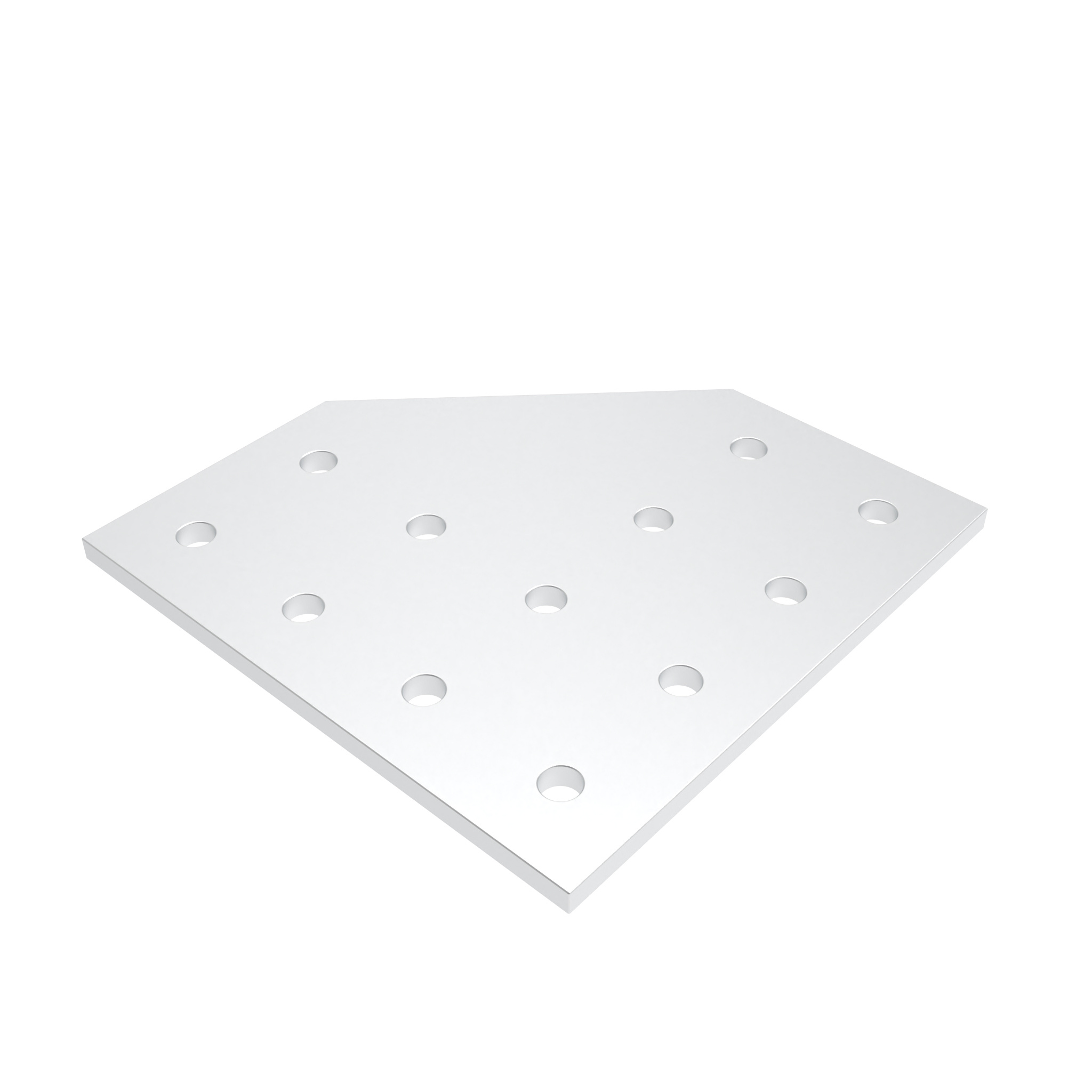 ECO Connection Plate AL L 12 Hole, 2 Slots Version 093EVL152152D – product image