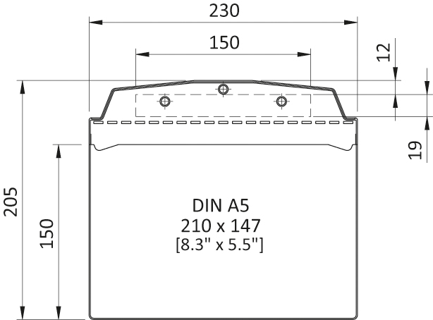 Self-adhesive Visual Pocket DIN A5 Landscape - 8.3" x 5.8"