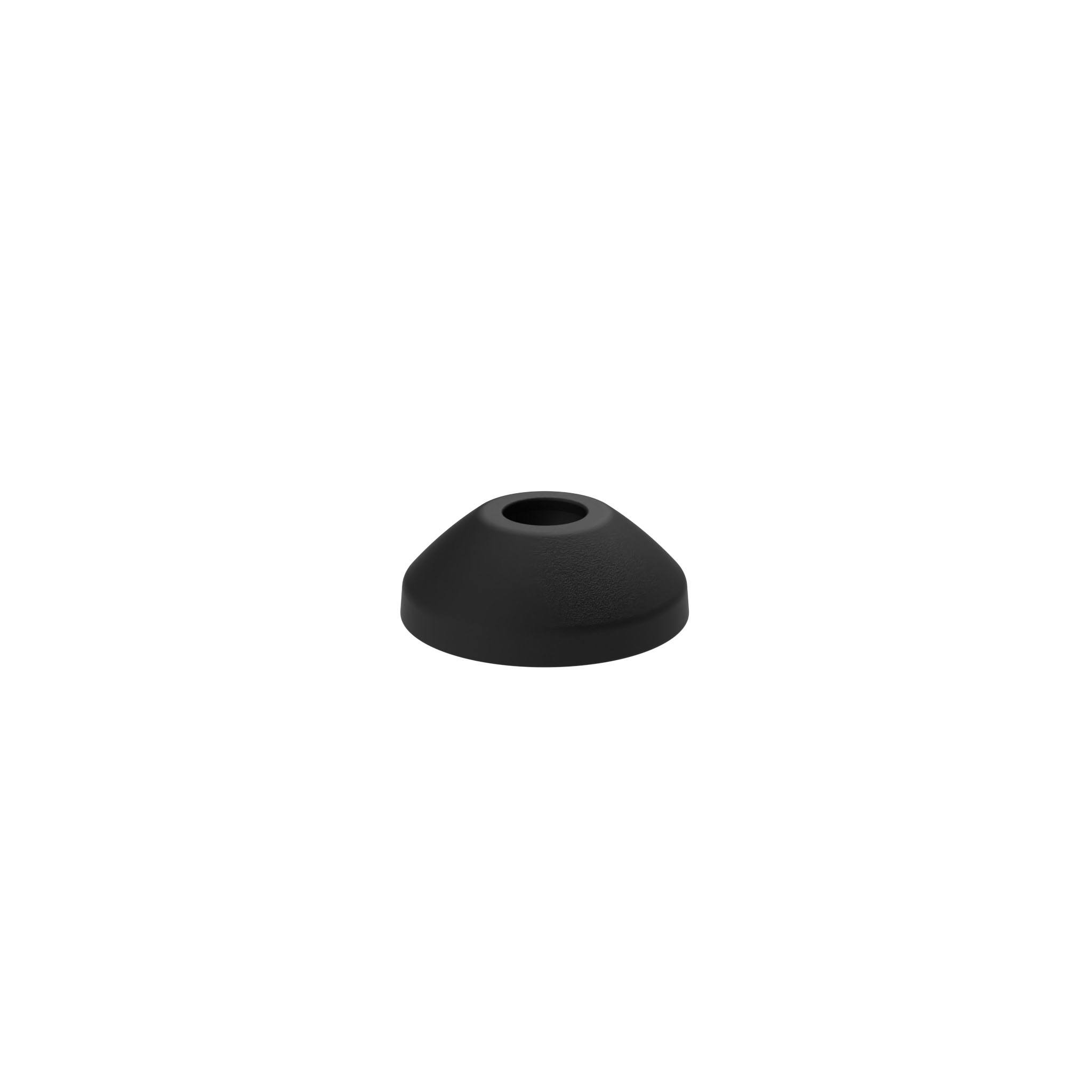 Base PA pour pieds à rotule, rotule 15, noir 098D050K – image du produit