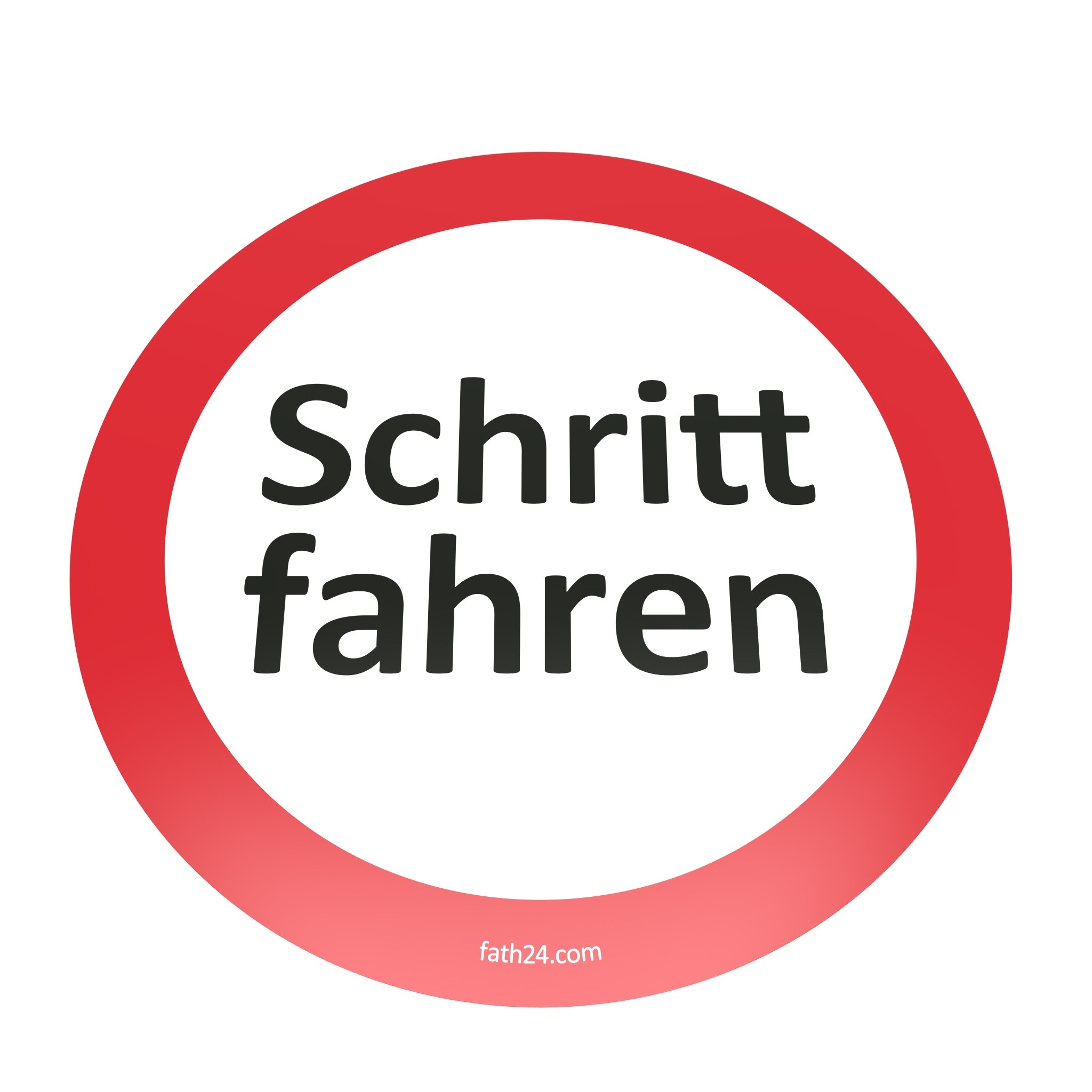 German Drive Slowly Floor Sign "Schritt fahren" 0203SM08 – imagen del producto