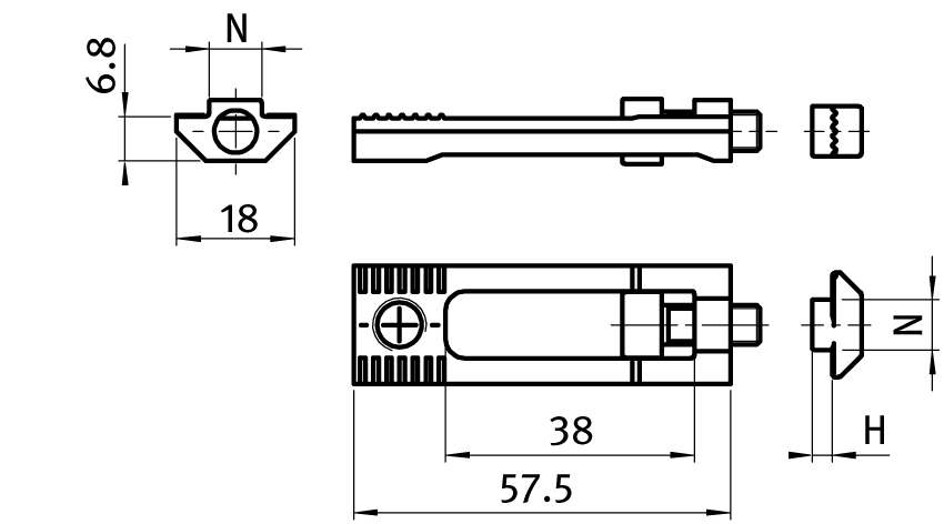 Milling Connector I, Slot 8 (Set)