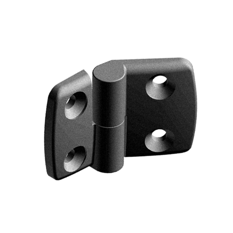 Plastic Combi Hinge 25, Detachable, Black