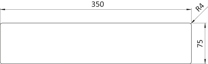 Floor Marking I-shape 75