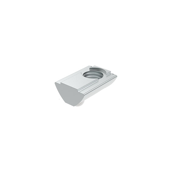 Roll-in T-slot Nut 13.5 x 7.2 mm short 17.8 mm with Spring Loaded Ball