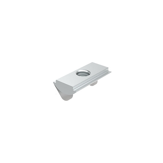 Nutenstein 11,0 x 4,1 mm, einschwenkbar mit Federblech – Produktabbildung